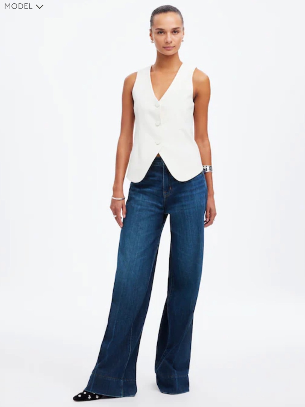 Madewell Superwide-Leg Jeans: Softdrape Denim Edition - Ellsworth WashSoftdrape